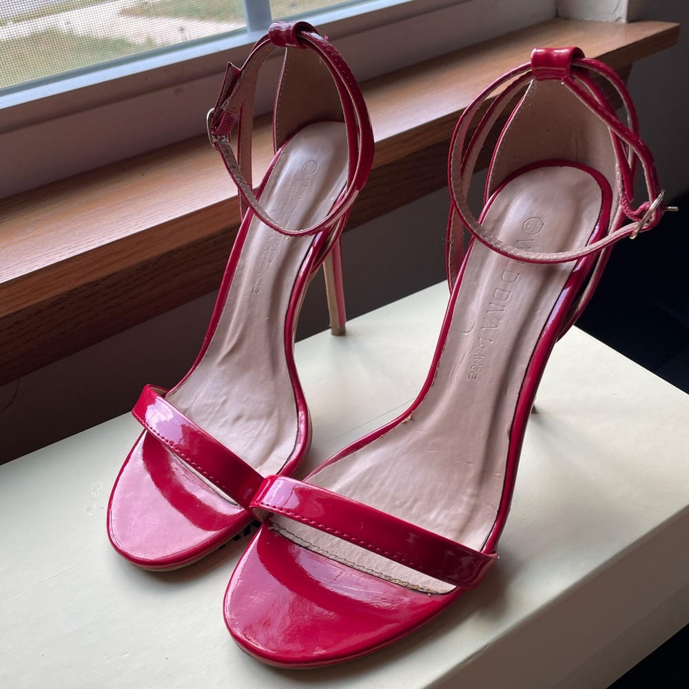 WILD DIVA Red Stiletto Heels